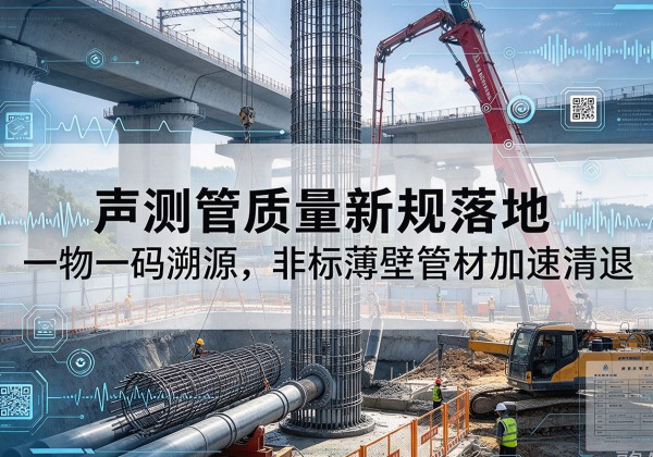 白沙声测管质量新规落地，一物一码溯源，非标薄壁管材加速清退